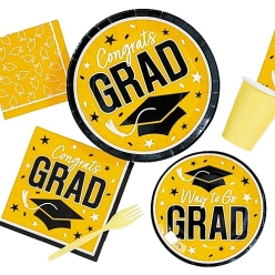 2025 Yellow Graduation Supplies