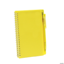 Yellow Spiral Notebook & Pen Sets - 12Pk