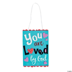 You Are Loved By God Sign Craft Kit-12Pk