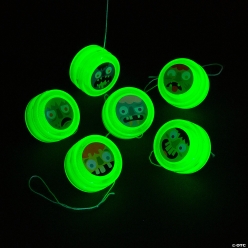 Bulk Glow-in-the-Dark Zombie YoYos-48Pk