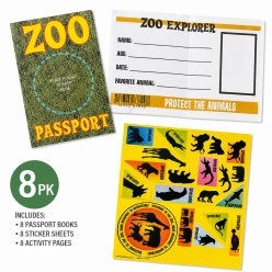 Zoo Animal Passports 8pk