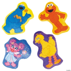 Sesame Street Flat Plush Characters-48Pk