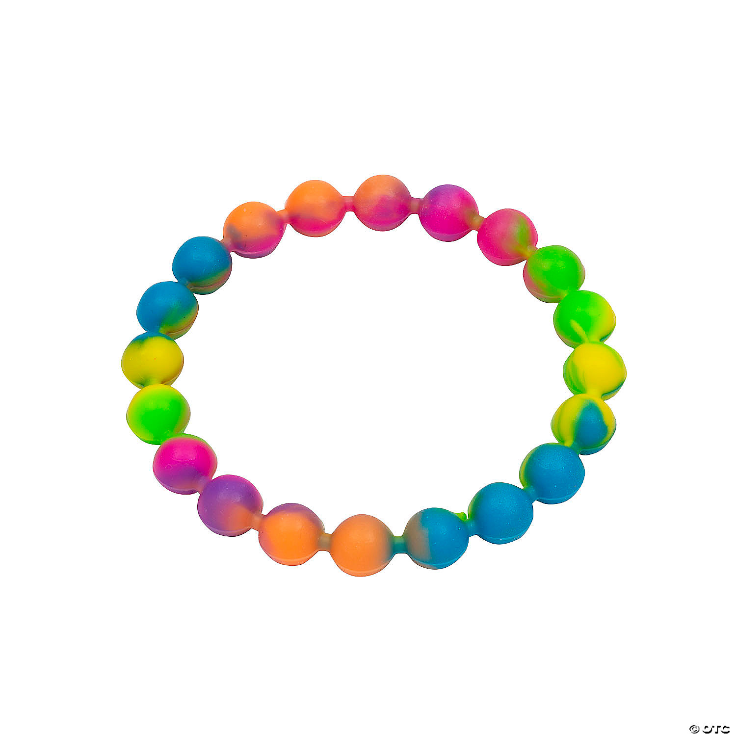 Tie-Dye Bead Bracelets - 12Pk