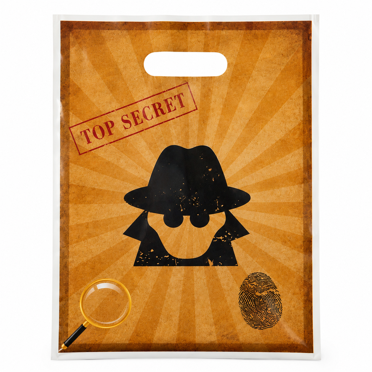 Top Secret Plastic Favour Bags-10 Pk