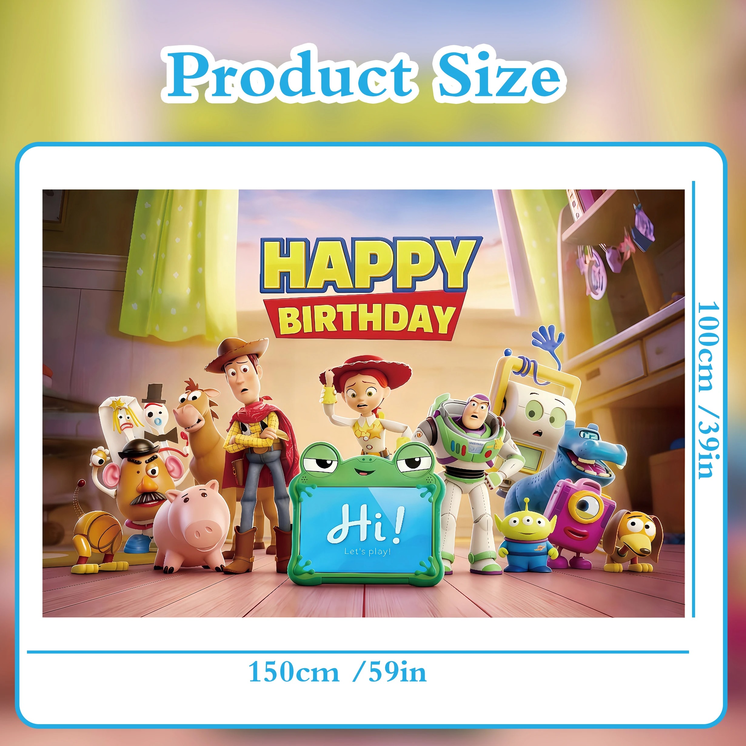 Toy Story 5 FABRIC Keepsake 5ft Backdrop