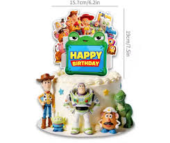 Toy Story 5 Happy Birthday Cake Pick Topper