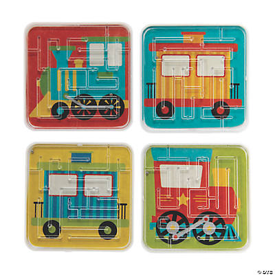 Train Maze Puzzles - 24 PACK