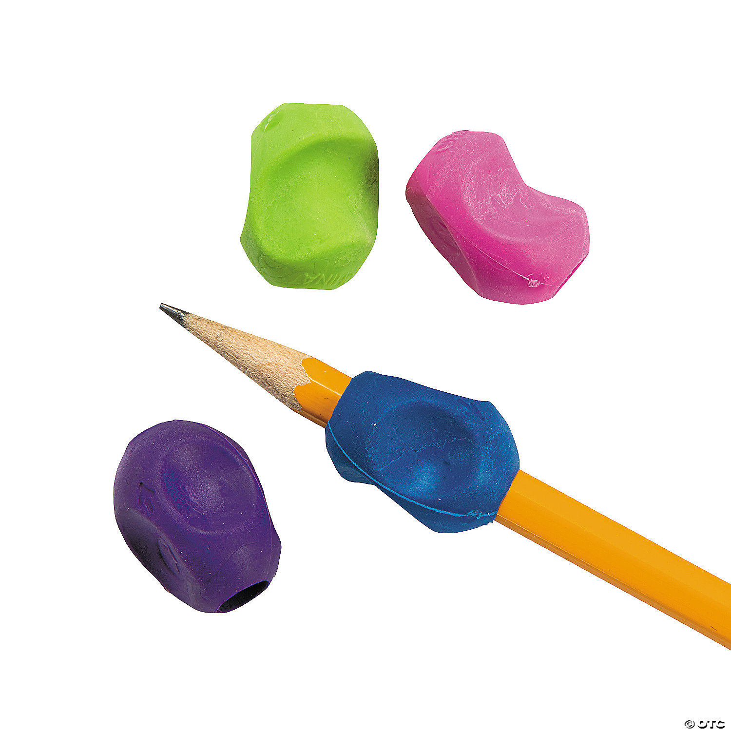 Rubber Training Pencil Grips - 48 Pack