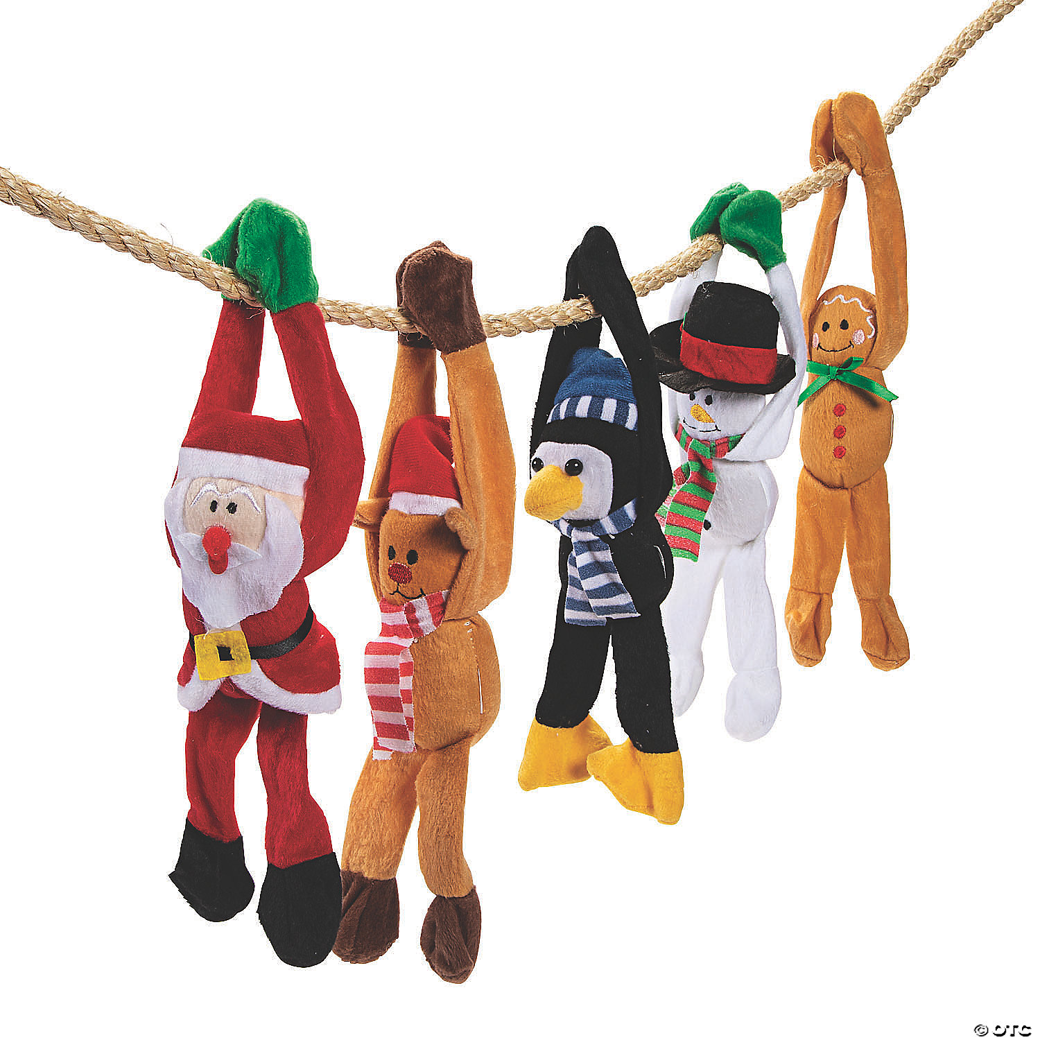 Plush Big Long Arm Holiday Characters - 12 Pack