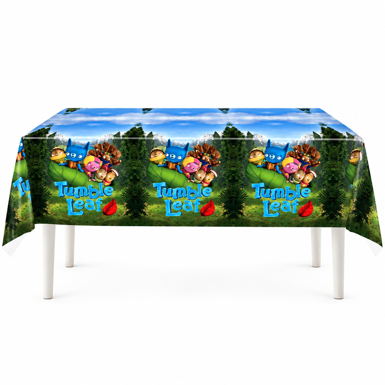 Tumble Leaf Plastic Tablecover