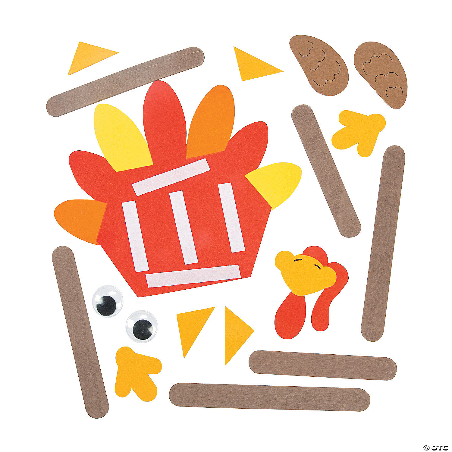 Turkey Door Hanger Craft Kit - 12 pk