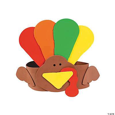 Turkey Headband Craft Kits - Includes 12