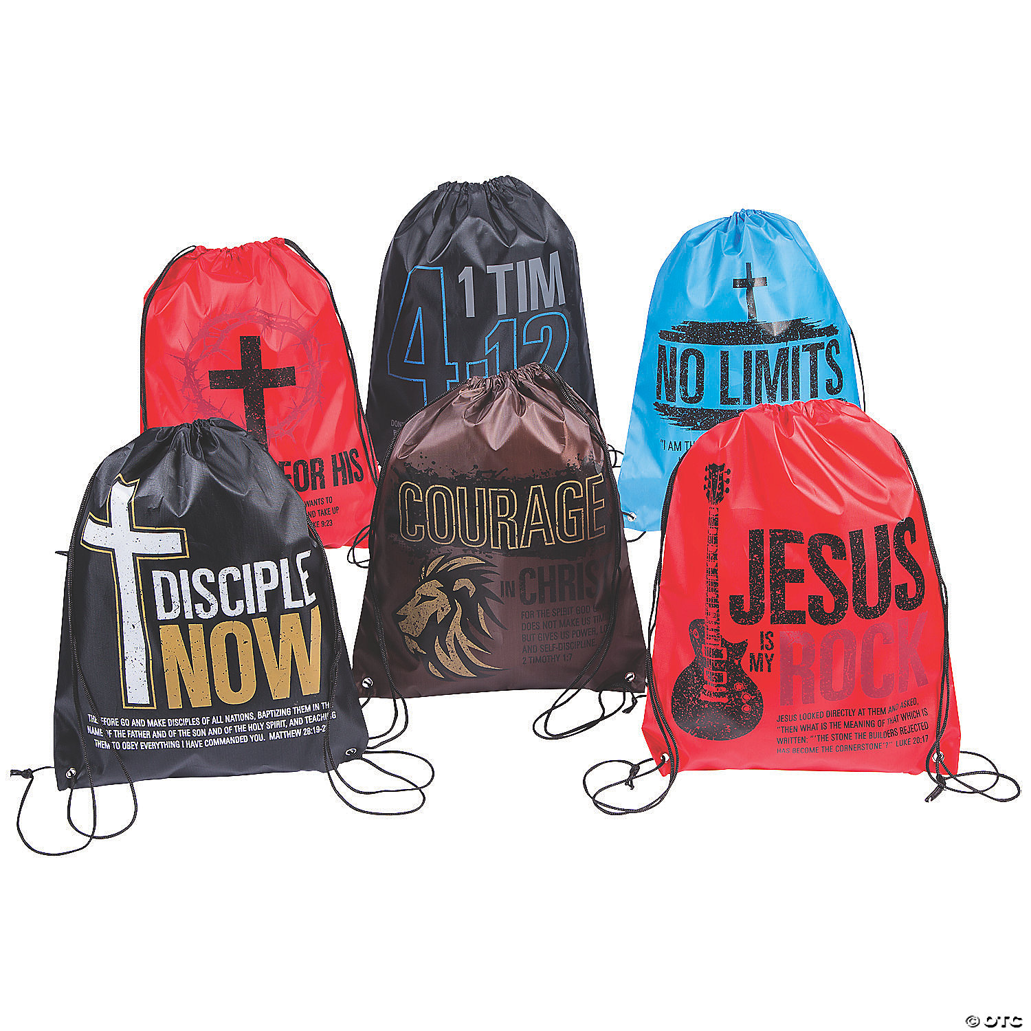Large Tween Religious Drawstring Bags-12Pk Party Supplies Canada - Open A  Party