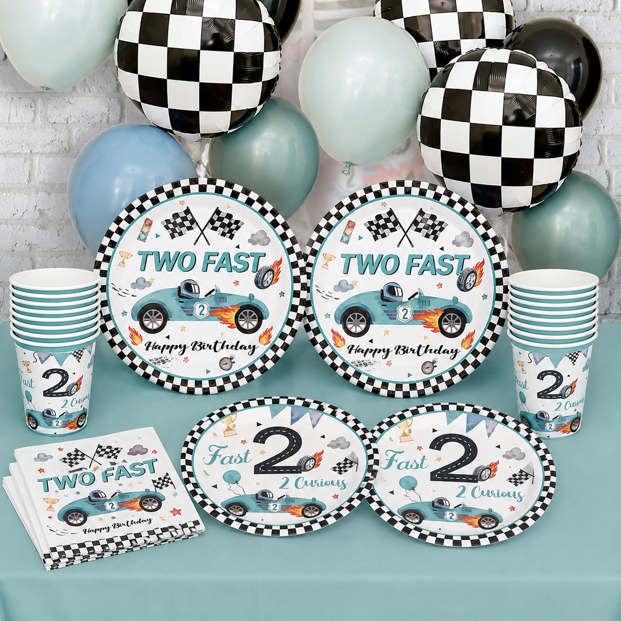 *Racing 2nd Birthday Two Fast Party Kit for 10