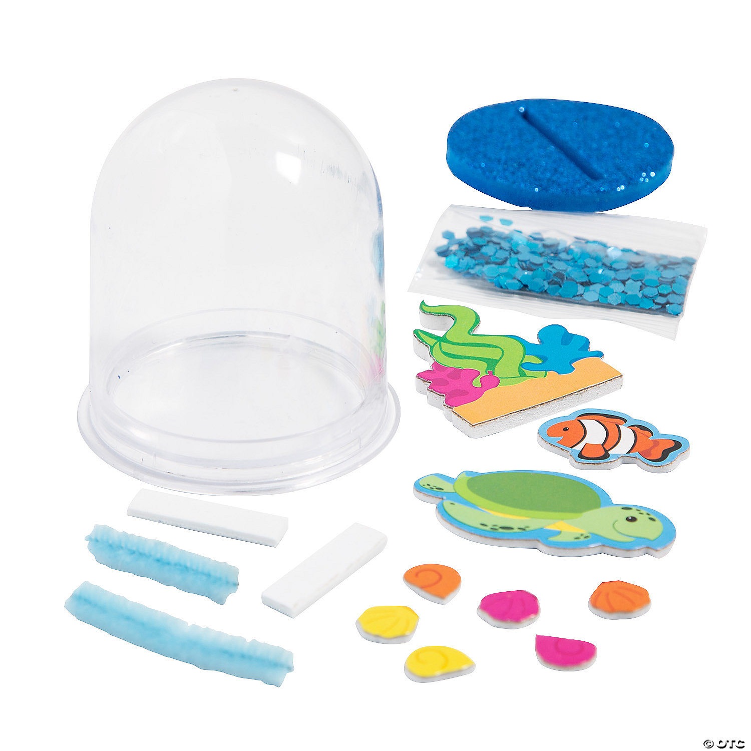 Under the Sea Glitter Globe Craft Kit-12Pk
