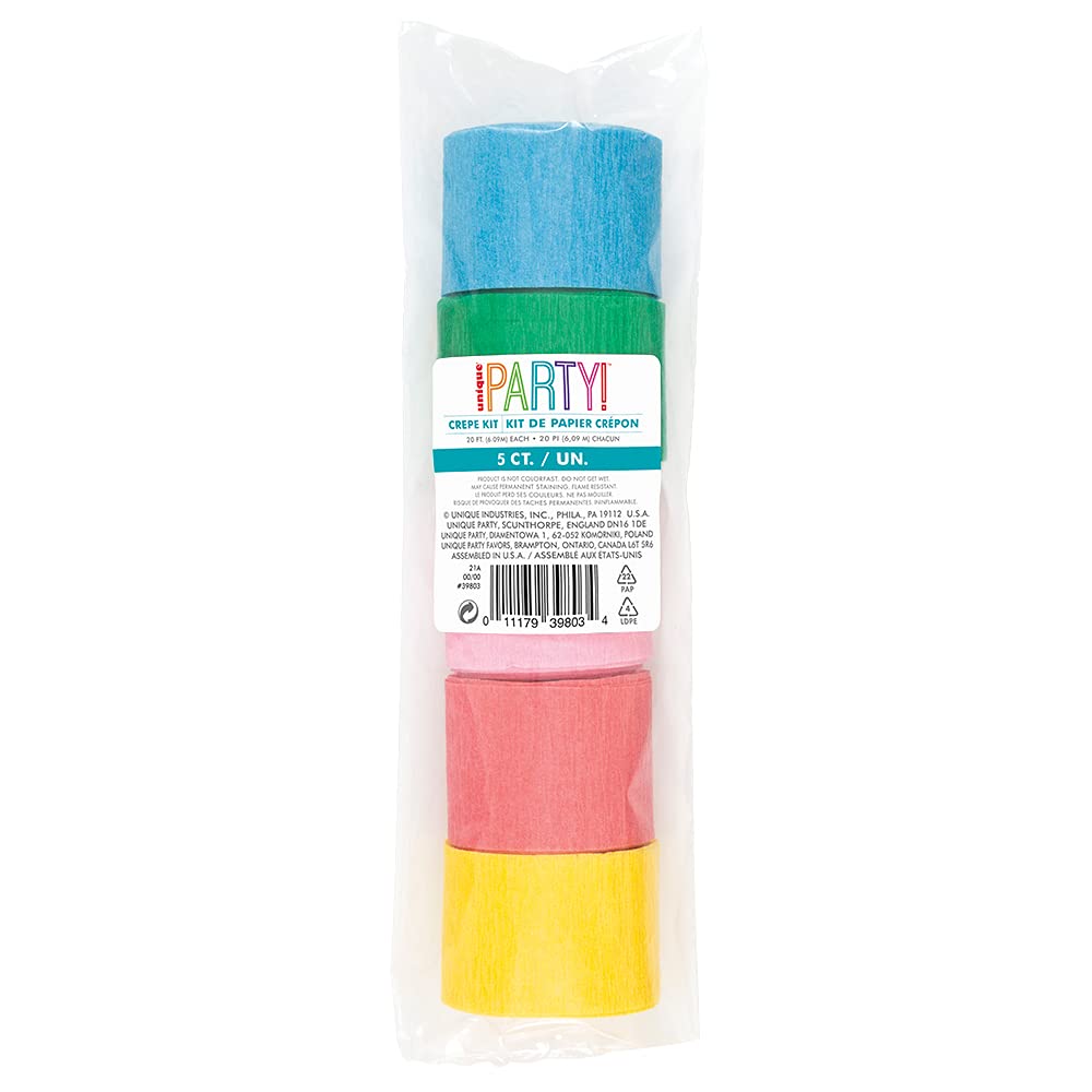 Crepe Streamer Kit - 5pcs