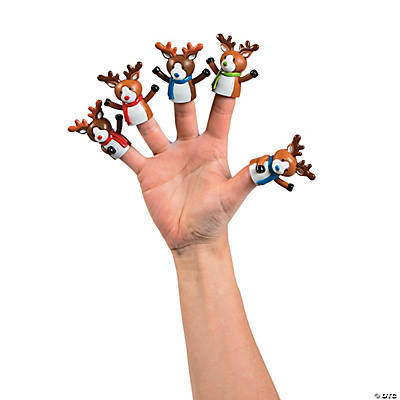 Reindeer Finger Puppets - 24pk