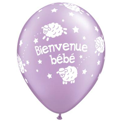 French Language Latex & Foil Qualatex Balloons Anniversaire, Bébé, Mariés 