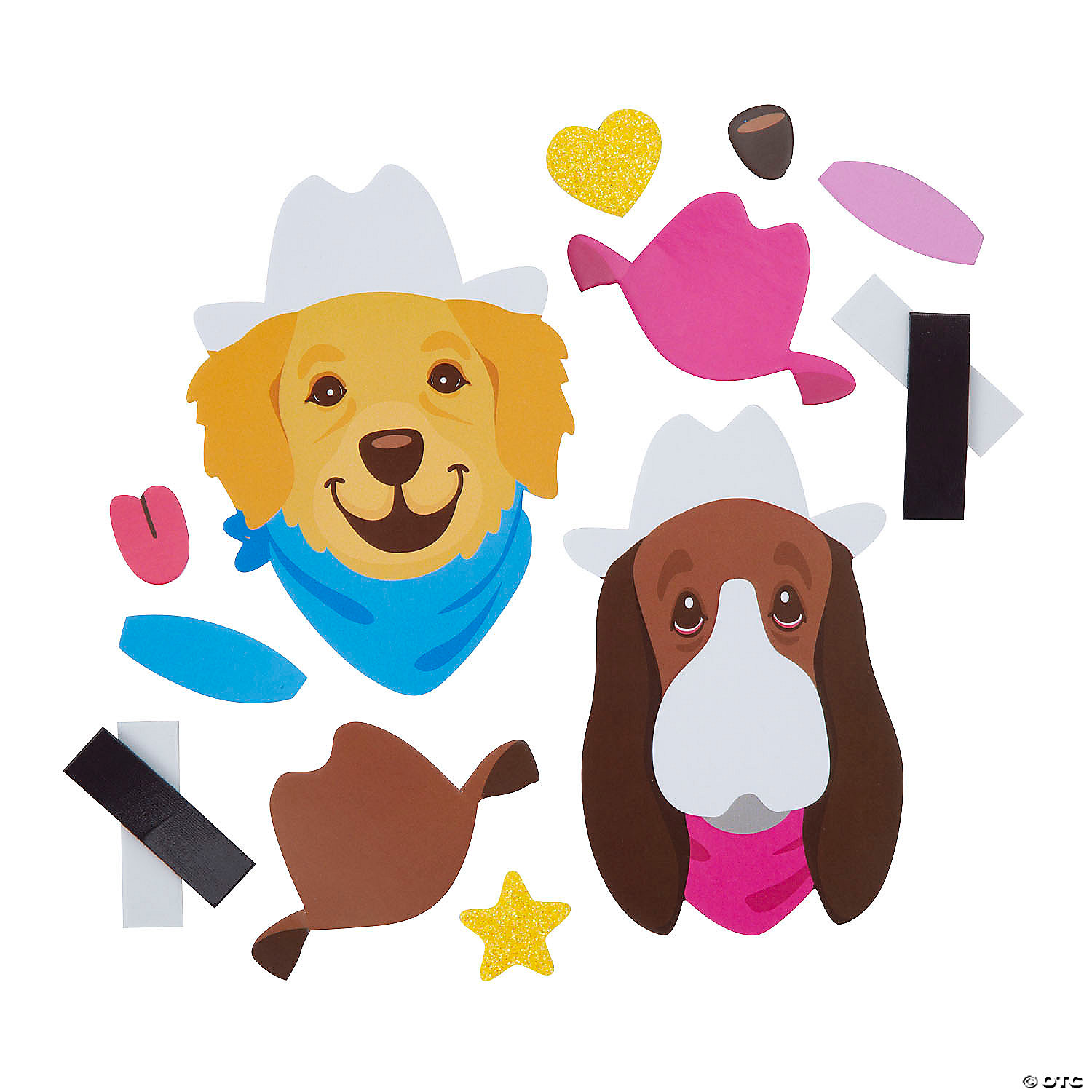 Western Dog Foam Craft Kit - 12Pk