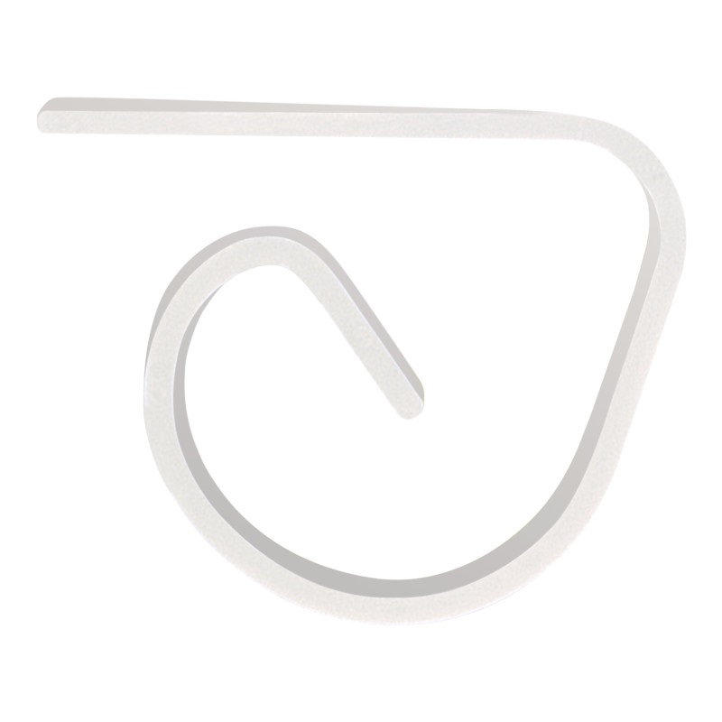White Plastic Tablecloth Clips - 4pk
