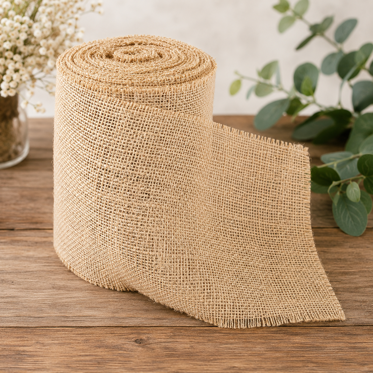 Wide Natural Burlap 10 Yards