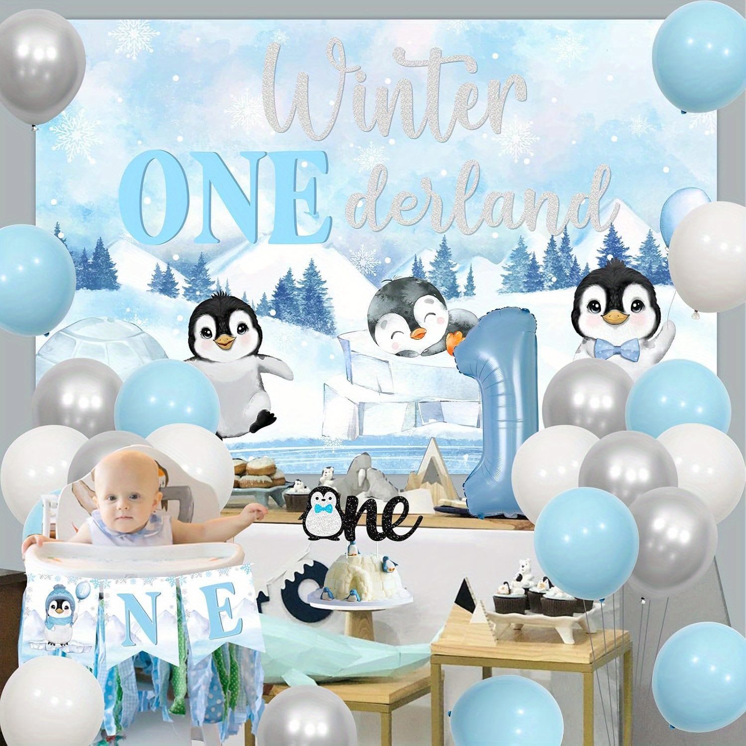 Winter ONEderland Penguin Decorating Kit