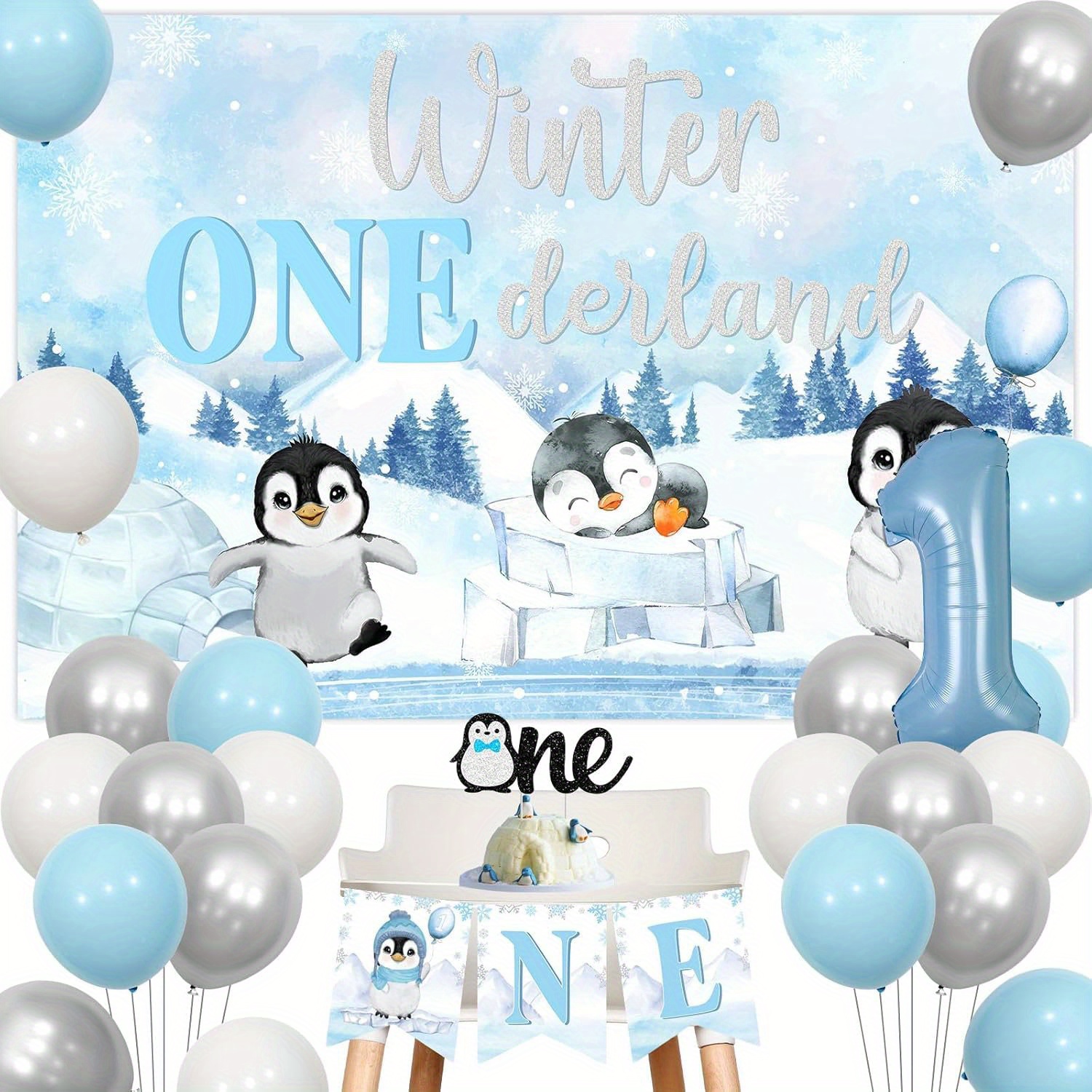 Winter ONEderland Penguin Decorating Kit