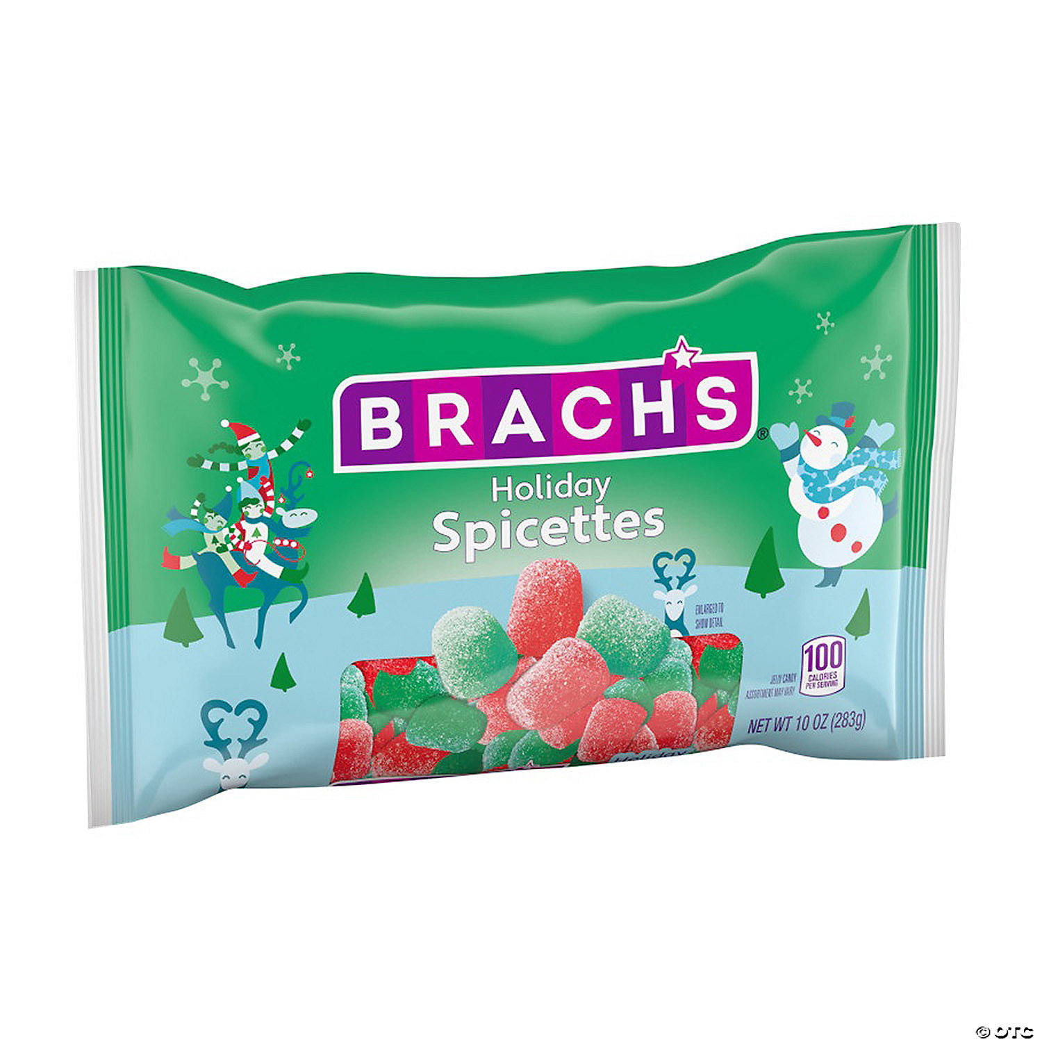 Brach's Holiday Cinnamon & Wintergreen Spicette Gum Drops-90Pk