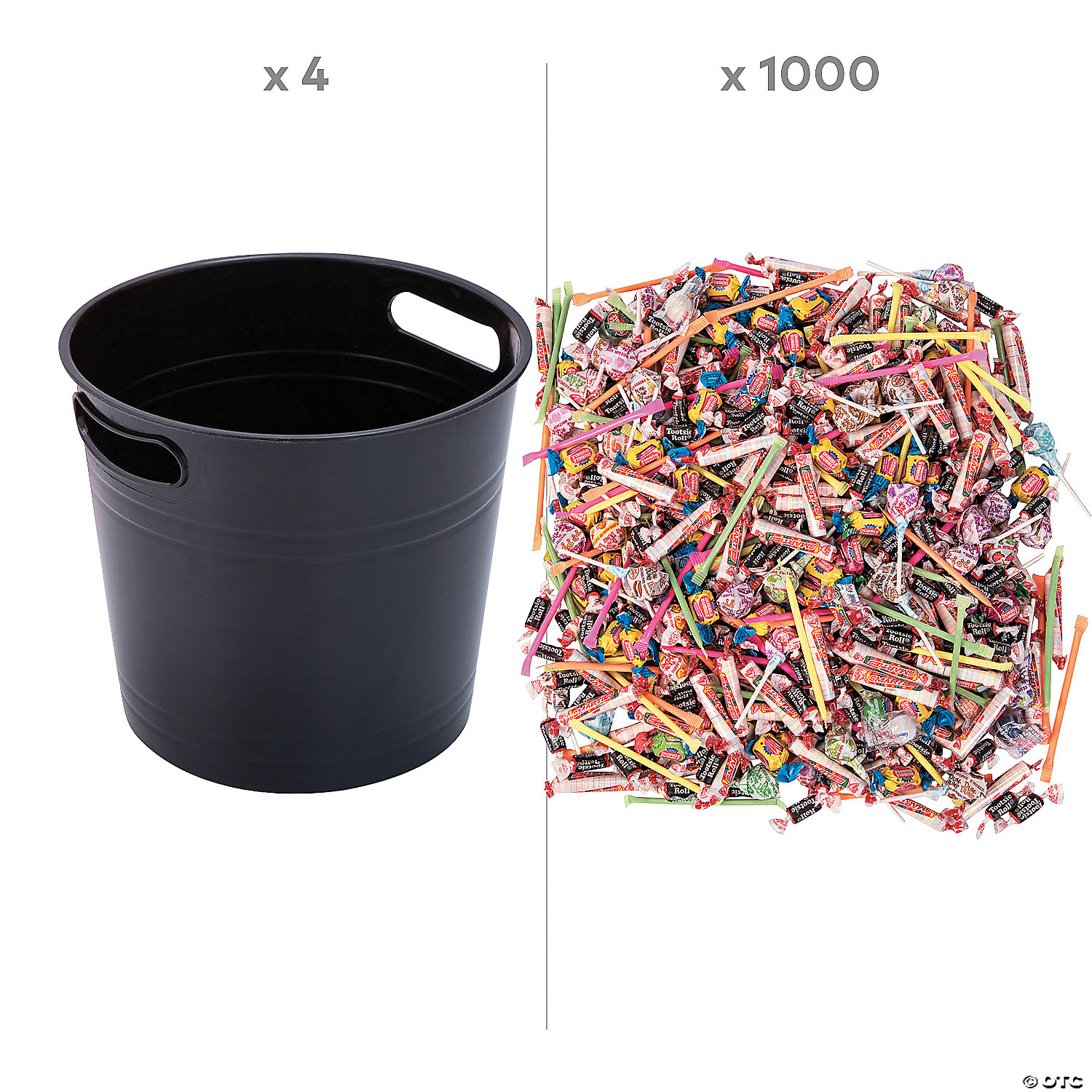 Orange & Black Buckets with Candy Parade Kit