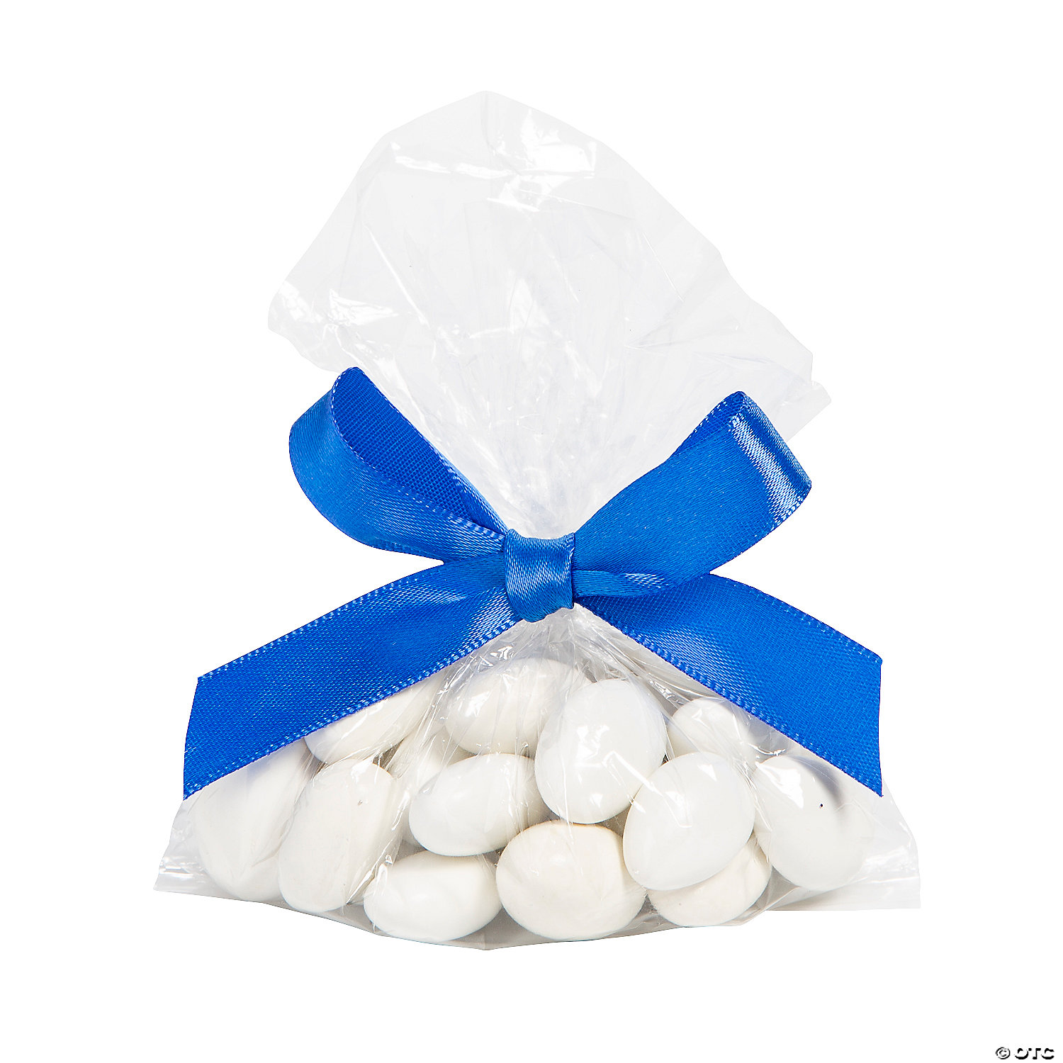 Clear Cellophane Bags with Royal Blue Bow