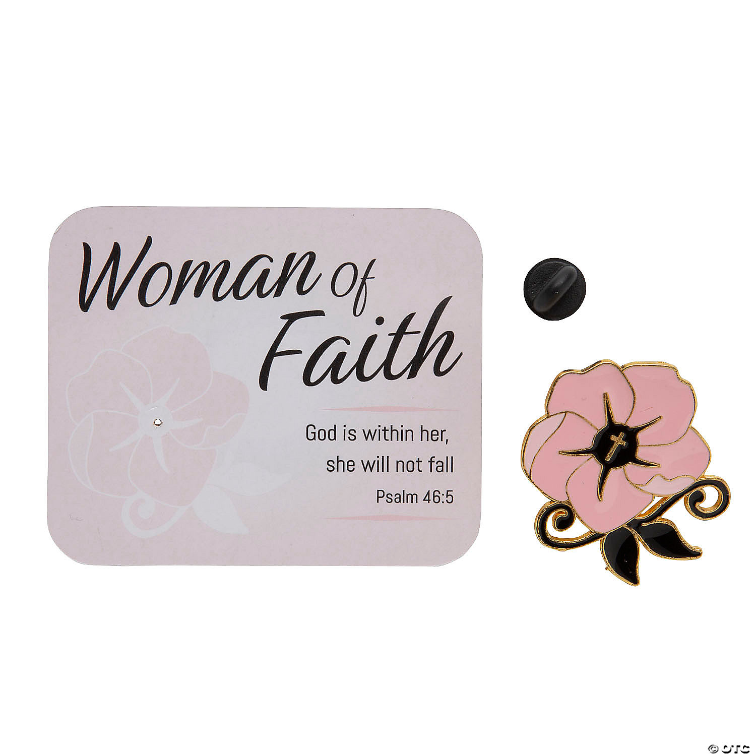 Woman of Faith Pins with Card for 12