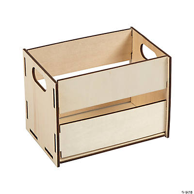DIY Unfinished Wood Craft Storage Boxes - 6Pk Party Supplies Canada - Open  A Party