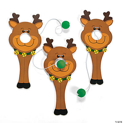 Reindeer Nose Catch Games - 12 Pk