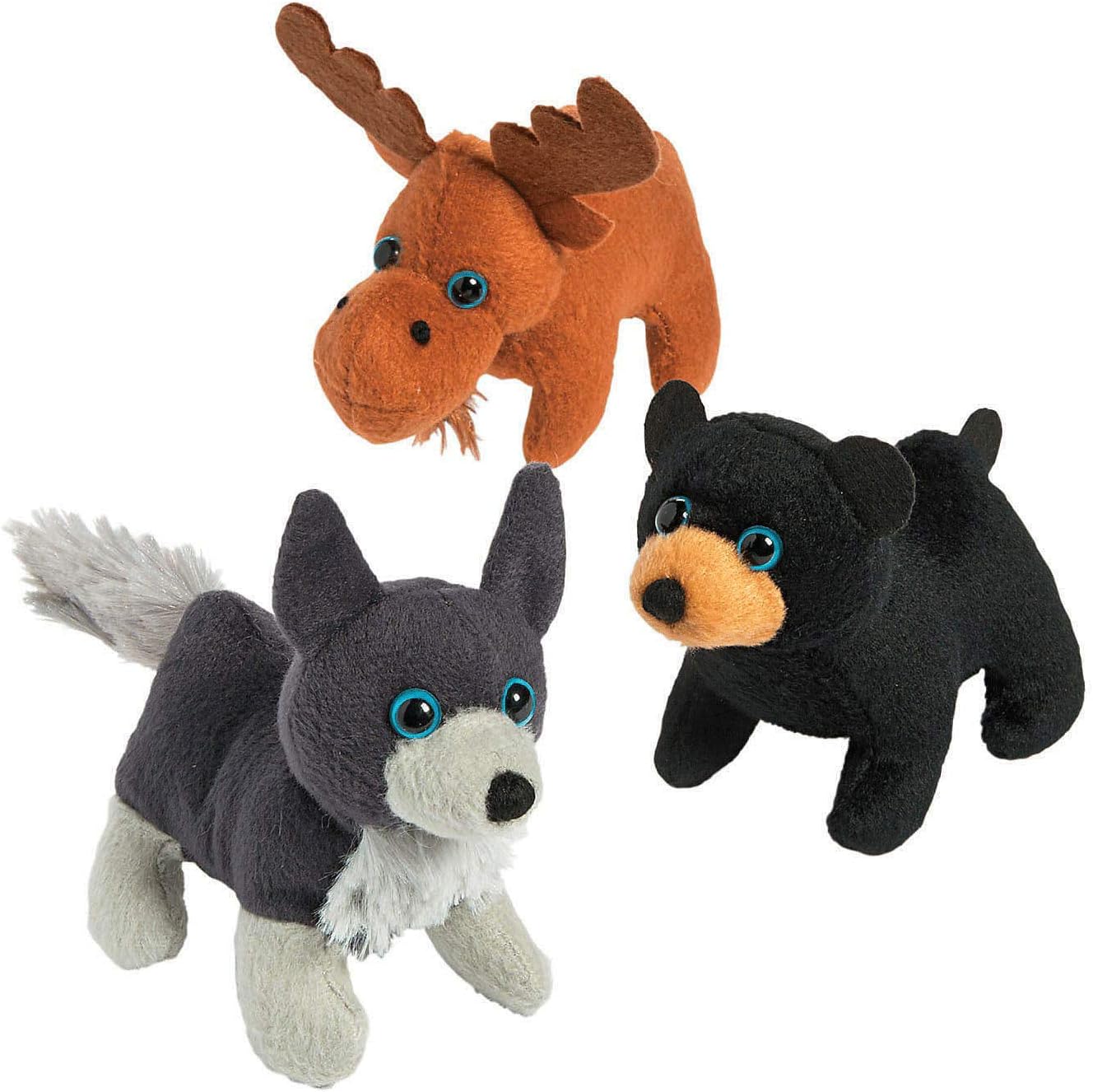 Plush Woodland Animal 3pk