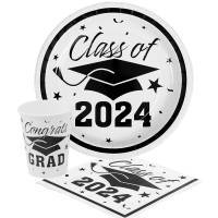 2024 White Graduation Supplies