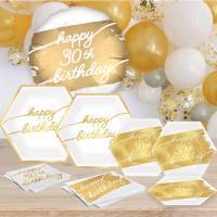 30th Gold Metallic Birthday
