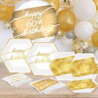 60th Gold Metallic Birthday