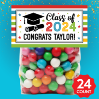 Grad Personalized Treat Bags & Stickers