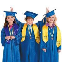 Elementary Grad Mortarboards & Robes