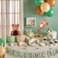 Neutral Teddy Bear Baby Shower Decoration